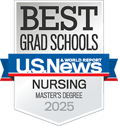 U.S. News and World Report 2025 Best Colleges badge for MSN program